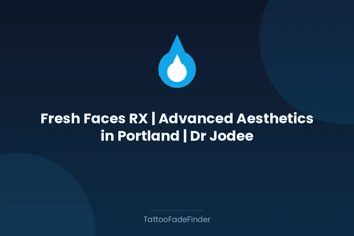 Fresh Faces RX | Advanced Aesthetics in Portland | Dr Jodee M Anderson MD