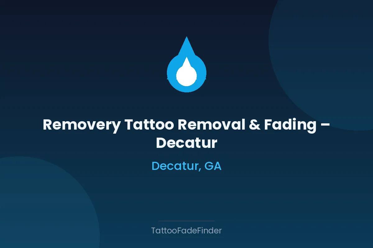 Removery Tattoo Removal & Fading – Decatur