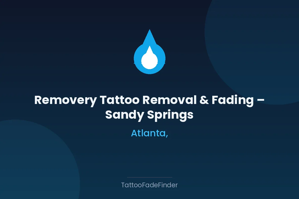 Removery Tattoo Removal & Fading – Sandy Springs